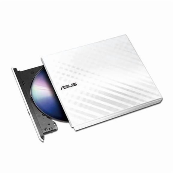 ASUS  8X USB2.0 DVD Plus or Minus RW Slim External Writer, White