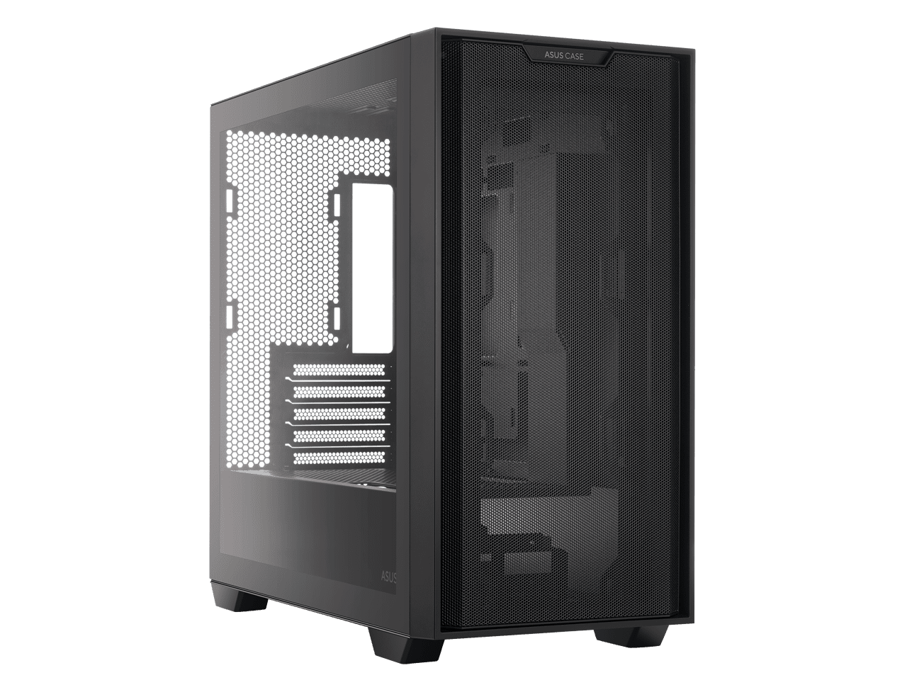 ASUS A21/BLK// Micro ATX Computer Case Steel / Plastic / Tempered Glass-Black