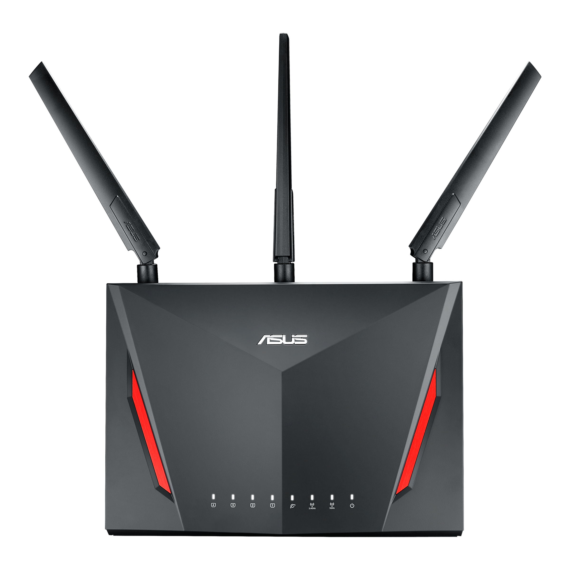 ASUS AC2900 Dual-band Gaming Router, game acceleration, Mesh Wi-Fi support, Lifetime Free Internet Security, DFS, Gamer Private Network, Port Forwarding, Streaming & Gaming (RT-AC86U) - image 1 of 7