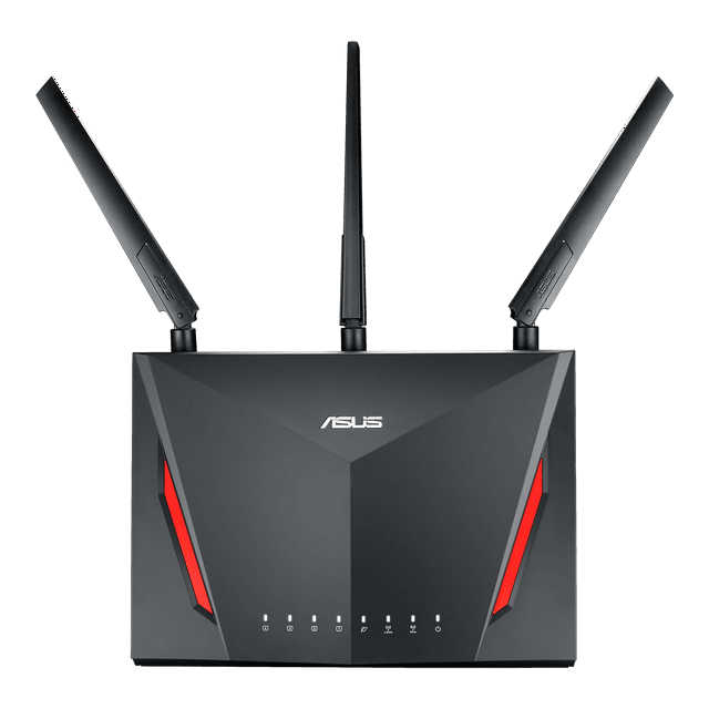 ASUS AC2900 Dual-band Gaming Router, game acceleration, Mesh Wi-Fi support, Lifetime Free Internet Security, DFS, Gamer Private Network, Port Forwarding, Streaming & Gaming (RT-AC86U)