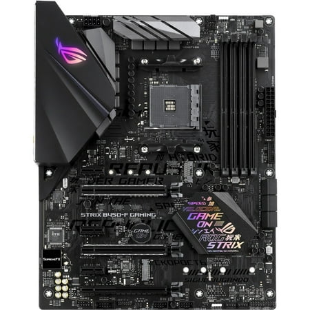 ASUS - ROG Strix B450-F Gaming (Socket AM4) USB 3.1 Gen 2 AMD Motherboard with LED Lighting