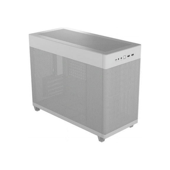 ASUS AP201 Type-C Airflow-focused Micro-ATX,Mini-ITX Computer Case, Support 360/280 Liquid Cooling White