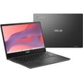 thumbnail image 1 of ASUS Chromebook 14" Laptop, 4GB RAM, 64GB eMMC, ChromeOS, Gray, CM1402CM2A-DS44, 1 of 3