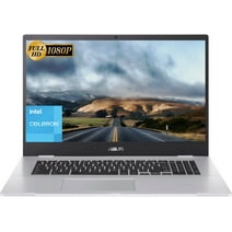 ASUS Chromebook 17.3" FHD Laptop, Intel Celeron N4500, 4GB RAM, 64GB eMMC, Intel UHD Graphics, Wi-Fi 6, Chrome OS