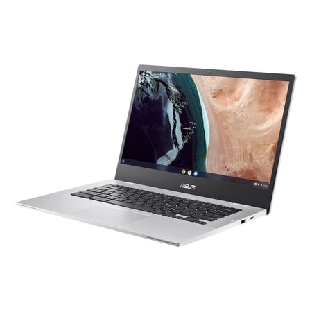 ASUS Chromebook CX1 CX1400CKA-GN84F - 180-degree hinge design - Intel Celeron - N4500 / up to 2.8 GHz - Chrome OS - UHD Graphics - 8 GB RAM - 64 GB eMMC - 14" TN 1920 x 1080 (Full HD) - Wi-Fi 6 - transparent silver