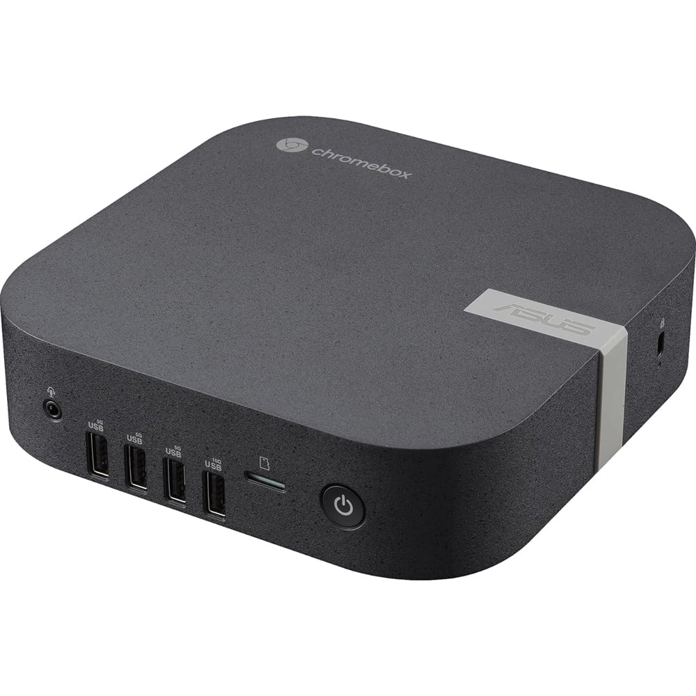 Asus Chromebox 5a CHROMEBOX5A-SC041UN Chromebox - Intel Celeron 7305 - 4 GB - 128 GB SSD - Mini PC - Eco Black - Intel Chip - ChromeOS - Intel UHD Graphics DDR4 SDRAM - IEEE 802.11ax Wireless LAN -...