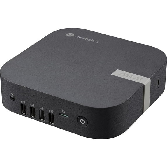 Asus Chromebox 5a CHROMEBOX5A-SC041UN Chromebox - Intel Celeron 7305 - 4 GB - 128 GB SSD - Mini PC - Eco Black - Intel Chip - ChromeOS - Intel UHD Graphics DDR4 SDRAM - IEEE 802.11ax Wireless LAN -...