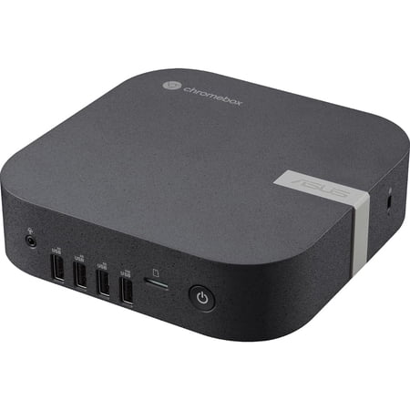 ASUS Chromebox 5a Mini Desktop Computer, Intel Celeron 7305 1.1GHz, 4GB RAM, 128GB SSD, Chrome OS, Black