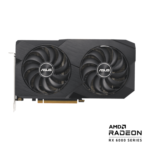 ASUS Dual AMD Radeon RX 6600 8GB GDDR6 Gaming Graphics Card (AMD RDNA 2, PCIe 4.0, 8GB GDDR6 memory, HDMI 2.1, DisplayPort 1.4a, Axial-tech fan design, 0dB technology) DUAL-RX6600-8G-V2