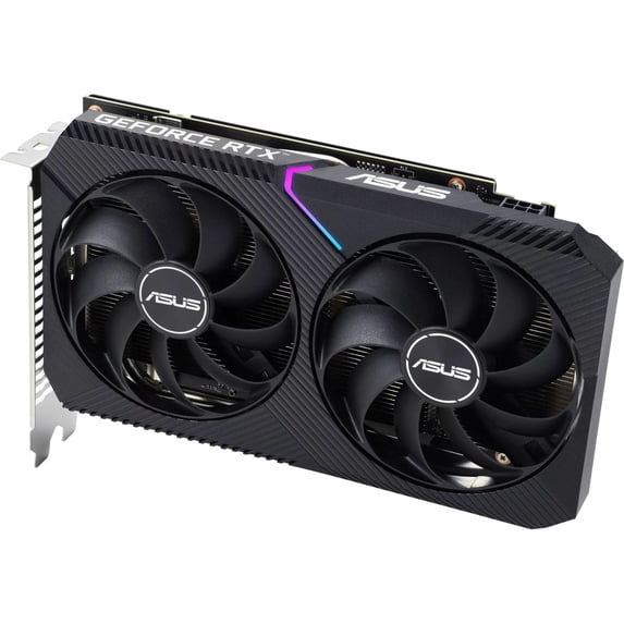 ASUS Dual GeForce RTX 3050 V2 OC Edition Graphics Card (PCIe 4.0, 8GB GDDR6, HDMI 2.1, DisplayPort 1.4a) DUAL-RTX3050-O8G-V2