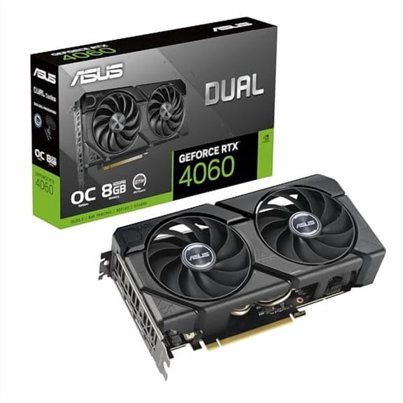 Open Box ASUS Dual GeForce RTX 4060 EVO OC Edition 8GB GDDR6 - Black
