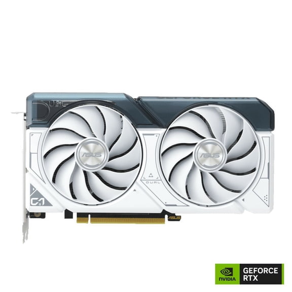 ASUS Dual GeForce RTX 4060 Ti White Edition 8GB GDDR6 (PCIe 4.0, 8GB GDDR6, DLSS 3, HDMI 2.1, DisplayPort 1.4a, Axial-tech fan design, 0dB technology) DUAL-RTX4060TI-8G-WHITE