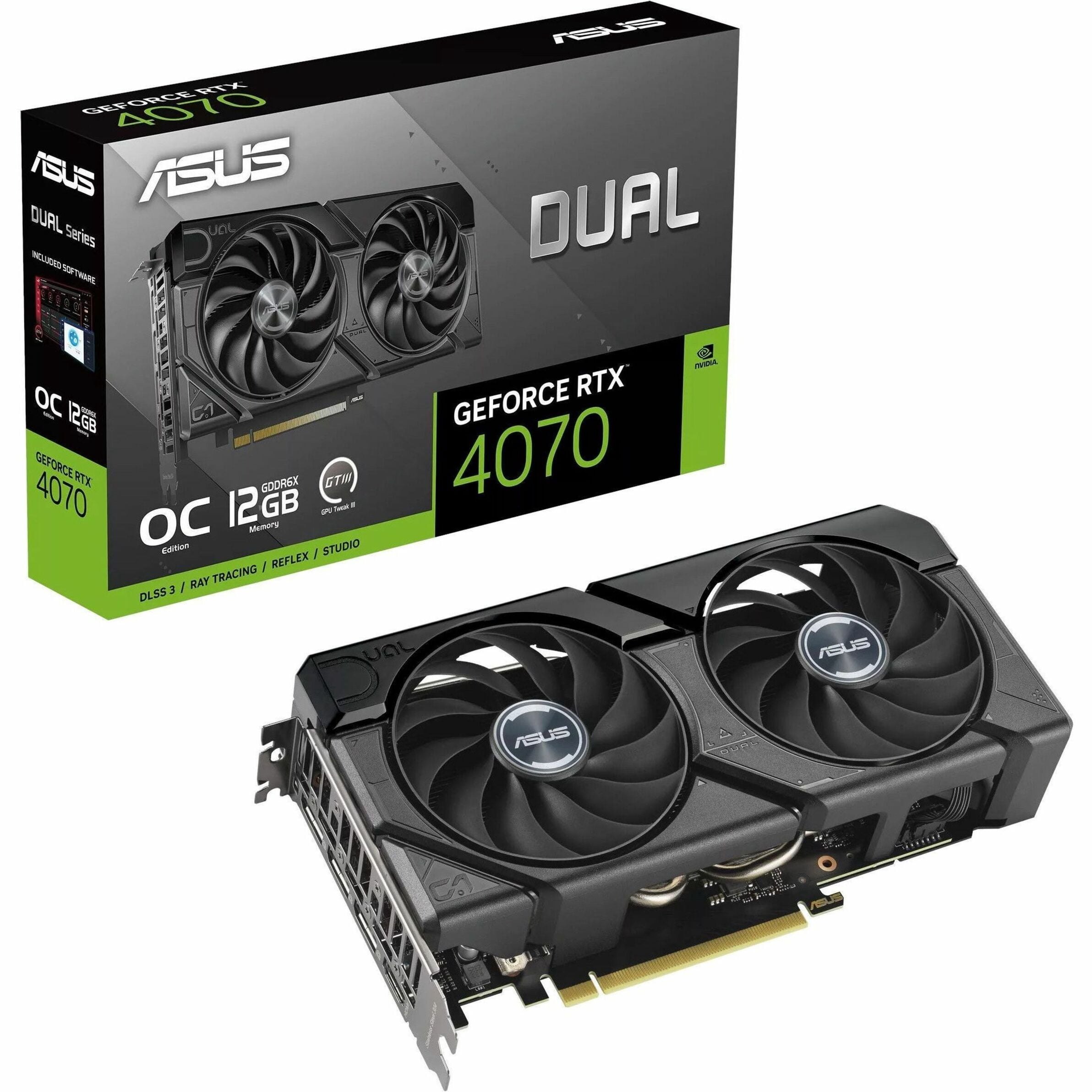 ASUS Dual RTX4070 EVO OC 12GB GDDR6X Black
