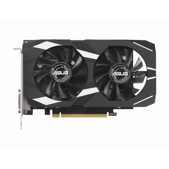 ASUS Dual NVIDIA GeForce RTX 3050 6GB OC Edition Gaming Graphics Card - PCIe 4.0, 6GB GDDR6 Memory, HDMI 2.1, DisplayPort 1.4a, 2-slot Design, Axial-tech Fan Design, 0dB Technology, DUAL-RTX3050-O6G