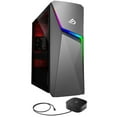 thumbnail image 1 of Restored ASUS GL10DH Gaming/Entertainment Desktop PC (AMD Ryzen 7 3700X 8-Core, NVIDIA GTX 1660 Ti, 64GB RAM, 1TB PCIe SSD + 1TB HDD (3.5), Wifi, Win 10 Home) with G2 Universal Dock (Refurbished), 1 of 7
