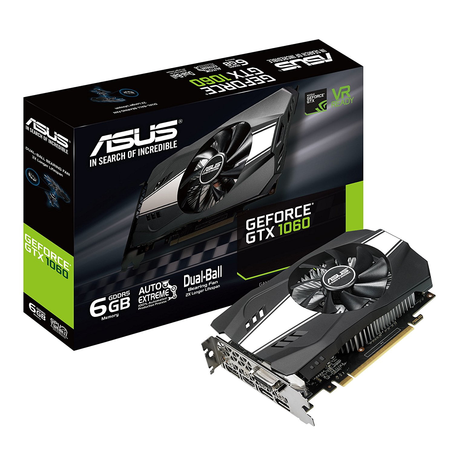 ASUS GeForce GTX 6GB Fan Edition - PH-GTX1060-6G - Walmart.com