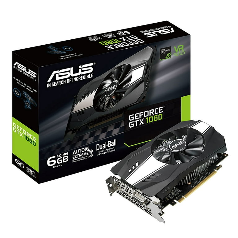 ASUS GeForce GTX 1060 6GB Phoenix Fan Edition VR Ready - PH-GTX1060-6G