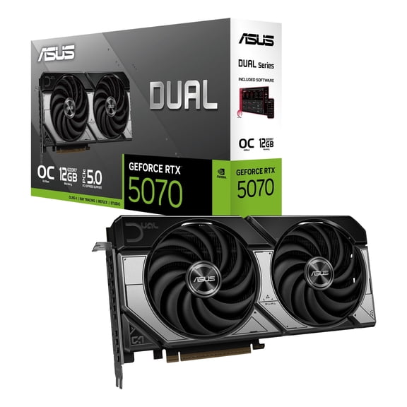 Restored ASUS GeForce RTX 5070 OC Edition 12GB Computer Video Card, DUAL-RTX5070-O12G