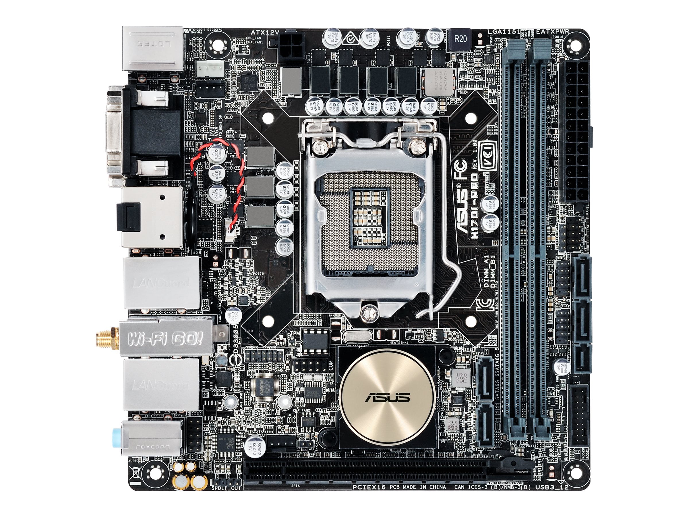 ASUS H170IPRO/CSM Motherboard mini ITX LGA1151 Socket Intel