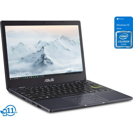 ASUS L210 Notebook, 11.6" HD Display, Intel Celeron N4020 Upto 2.8GHz, 4GB RAM, 64GB eMMC, HDMI, Card Reader, Wi-Fi, Bluetooth, Windows 10 Home S (L210MA-DB01)