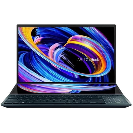 ASUS Laptop ZenBook Pro Duo Intel Core i9 12th Gen 12900H (2.50GHz) 32GB Memory 1 TB PCIe SSD NVIDIA GeForce RTX 3060 Laptop GPU 15.6" 4K / UHD Touchscreen Windows 11 Pro 64-bit UX582ZM-XS99T