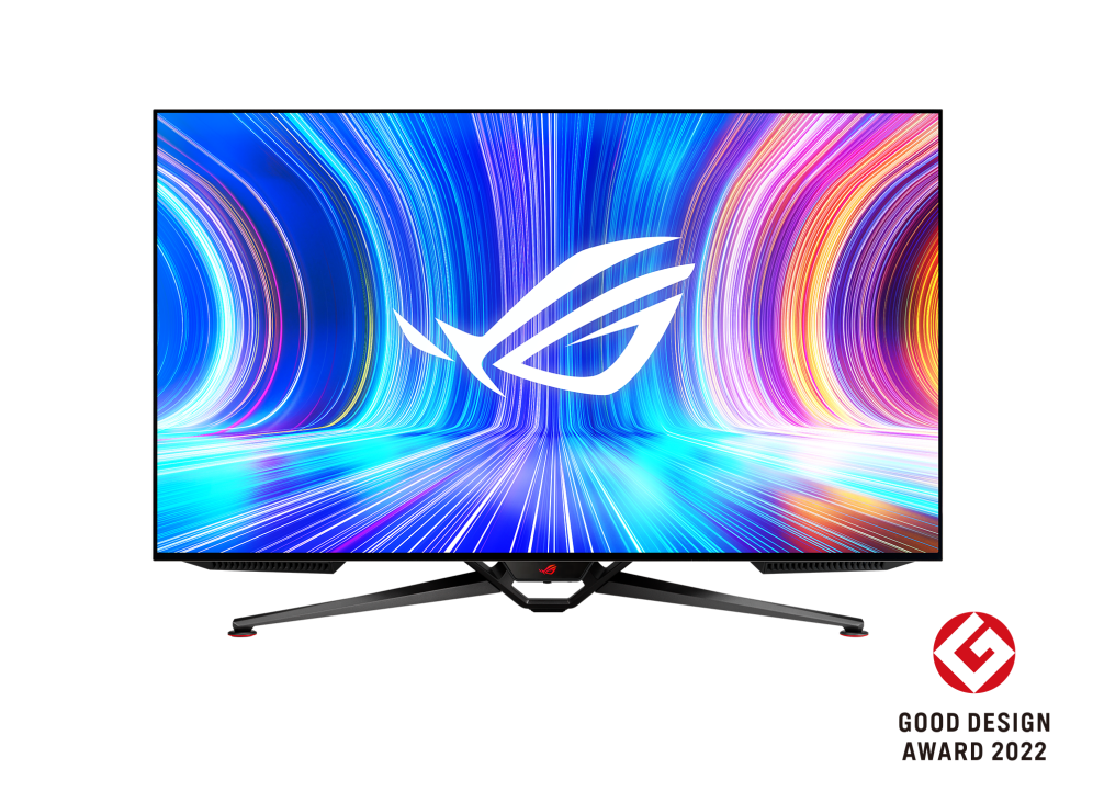 ASUS ROG Swift 41.5” 4K OLED Gaming Monitor (PG42UQ) - UHD (3840 x 2160), 138Hz, 0.1ms, HDMI2.1, True 10 bit, DCI-P3 98%, G-SYNC Compatible, DisplayPort, USB, Console Ready, Remote Control, Anti-Glare