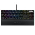 thumbnail image 1 of ASUS Mechanical PC Gaming Keyboard for PC - TUF K3 | Programmable Onboard Memory | Dedicated Media Controls, Aura Sync RGB Lighting | Detachable Magnetic Wrist Rest | Highly Durable | Black, 1 of 5