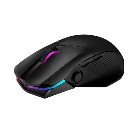 ASUS ROG Chakram - Mouse - optical - wireless, wired - Bluetooth, 2.4 GHz - USB wireless receiver - black