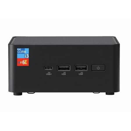 ASUS NUC 14 Pro Mini Desktop (Intel Core 3 100U, Intel Graphics Shared, 8GB DDR5, 512GB PCIe SSD + 1TB HDD, 2 Thunderbolt 4, WiFi 6E, Bluetooth 5.3, 90W PSU, RJ-45, 2 HDMI, Win 11 Home)