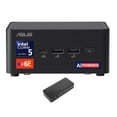 thumbnail image 1 of ASUS NUC AI Powered Mini Desktop (Intel Ultra 5-135H, No OS, 16GB DDR5, 128GB PCIe SSD, 2 Thunderbolt 4, WiFi 6E, Bluetooth 5.3, 120W PSU, RJ-45, 2 HDMI, Win 11 Home) w/USB-C Dock, 1 of 7