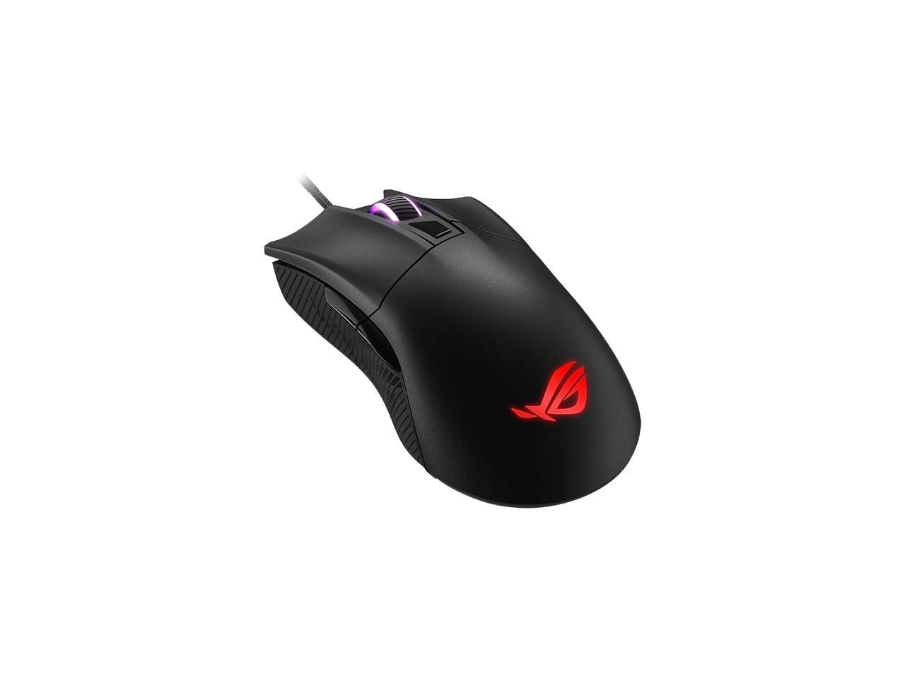ASUS Optical Gaming Mouse - ROG Gladius II Core | Ergonomic Right-hand Grip | Lightweight PC Gaming Mouse | 6200 DPI Optical Sensor | Omron Switches | 6 Buttons | Aura Sync RGB Lighting - image 1 of 4