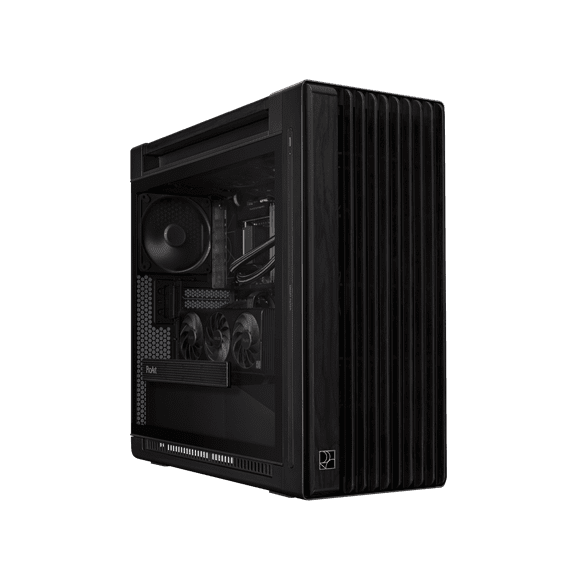 ASUS PA602 Black Steel/ABS Plastic/Wood/Tempered Glass Micro ATX Mid Tower Computer Case