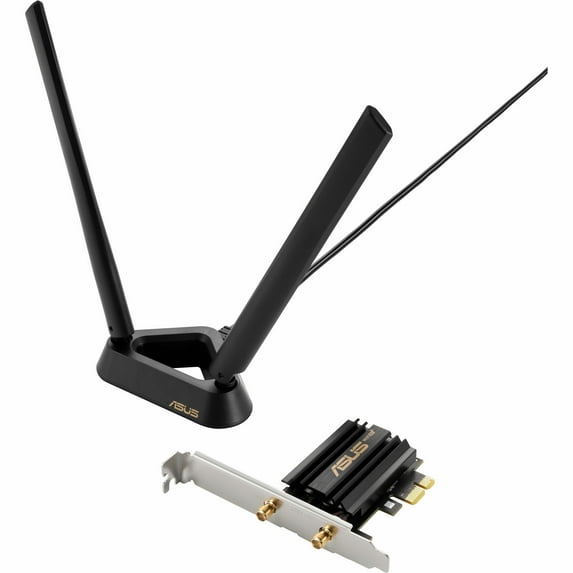 Asus PCE-AXE59BT IEEE 802.11 a/b/g/n/ac/ax Bluetooth 5.2 Tri Band Wi-Fi/Bluetooth Combo Adapter for Desktop Computer -TAA-compliant