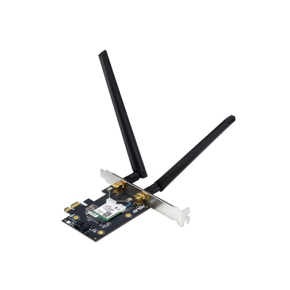 ASUS WiFi 7 PCI-E Adapter with 2 external antennas - PCE-BE6500