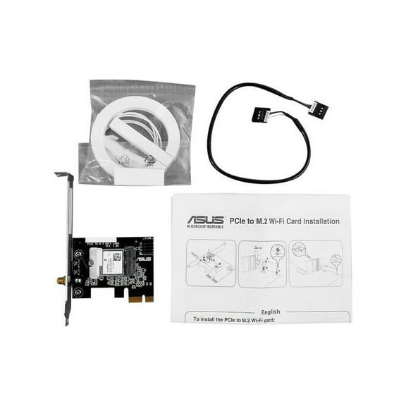 ASUS PCIE to M.2 Wi-Fi Card, RTL8821CE, 802.11AC, Single Antenna