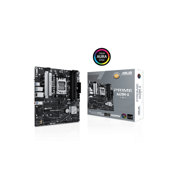 Asus Prime Desktop Motherboard - AMD A620 Chipset - Socket AM5 - Micro ATX