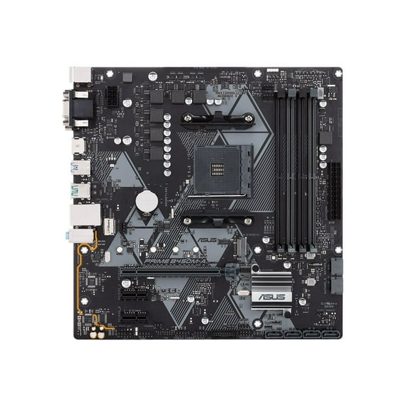 ASUS PRIME B450M-A/CSM - Motherboard - micro ATX - Socket AM4 - AMD B450 Chipset - USB 3.1 Gen 1, USB 3.1 Gen 2 - Gigabit LAN - onboard graphics (CPU required) - HD Audio (8-channel)