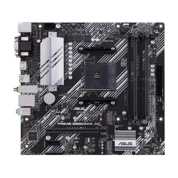 Asus Prime B550M-A AC Desktop Motherboard - AMD Chipset - Socket AM4 - Micro ATX