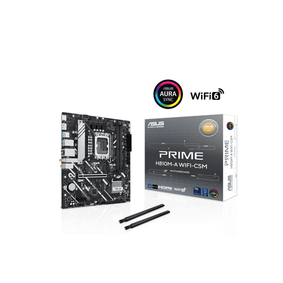 Asus Prime H810M-A WIFI-CSM Desktop Motherboard Intel H810 Chipset Socket LGA-1851 Micro ATX