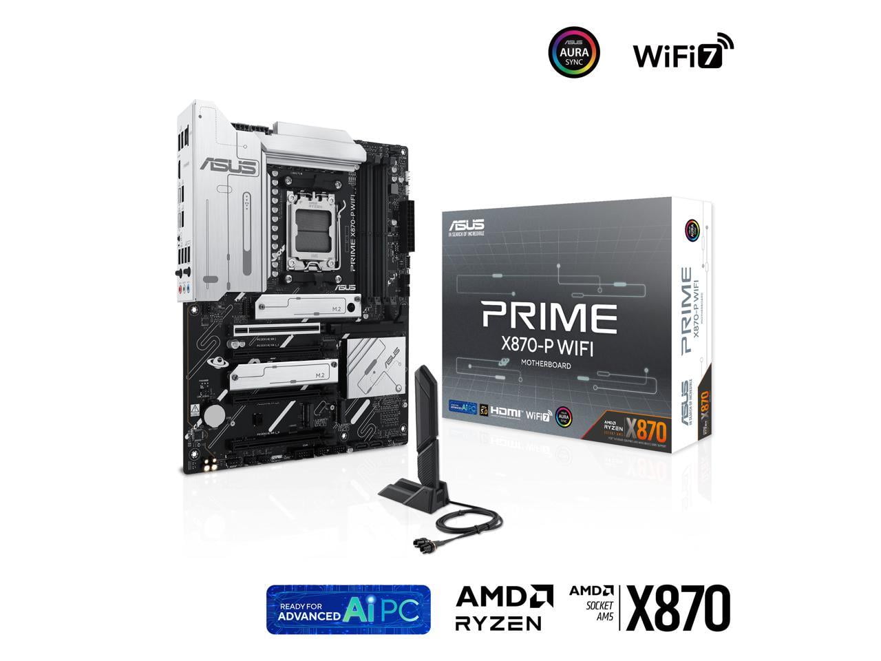 ASUS Prime X870-P WiFi AMD AM5 ATX Motherboard - PRIMEX870-PWIFI