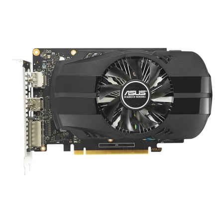 ASUS Phoenix NVIDIA GeForce GTX 1650 OC Edition Gaming Graphics Card (PCIe 3.0, 4GB GDDR6 memory, HDMI 2.0, DisplayPort 1.4a, DVI-D, Dual ball fan bearings, Auto-Extreme) PH-GTX1650-O4GD6-P-EVO