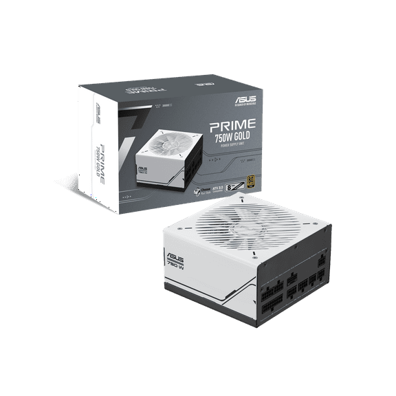 ASUS Prime 750W Gold (750 Watt, ATX 3.0 Compatible, Fully Modular Power Supply, 80+ Gold Certified, Dual Ball Bearings, Two Color Options in One, 8-Year Warranty)