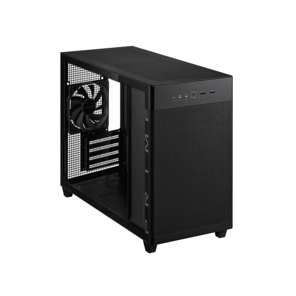 ASUS Prime AP201 MicroATX Tempered Glass Edition Supports Graphics Cards up to 338mm, Black