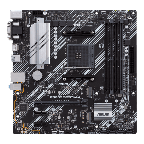 Asus Prime B550MA/CSM Desktop Motherboard, AMD B550 Chipset, Socket