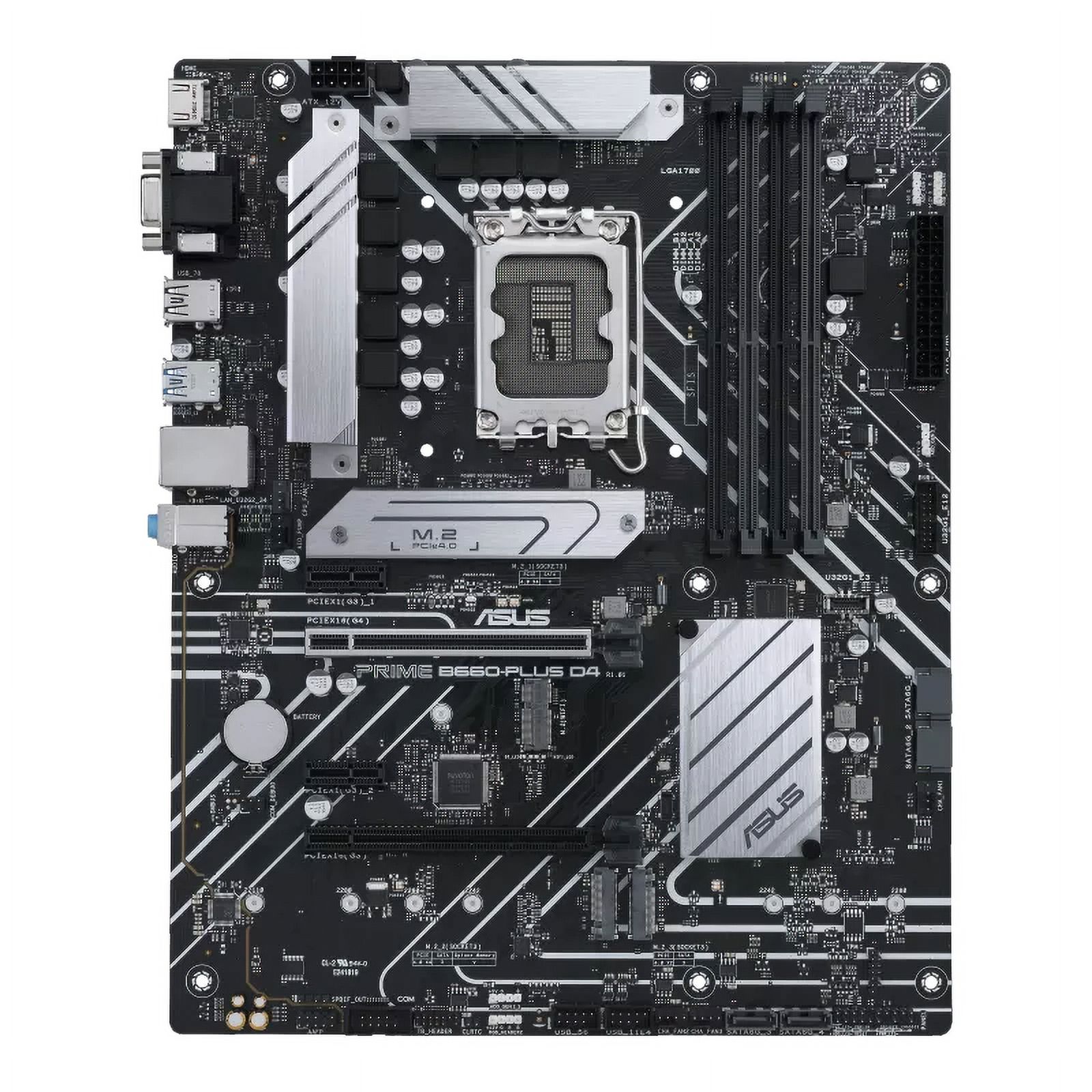 ASUS Prime B660-PLUS D4 LGA 12th Gen ATX Motherboard, Black - image 1 of 4