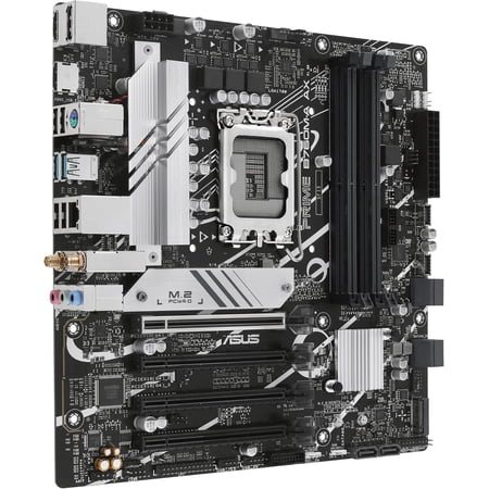 ASUS Prime B760M-A AX LGA 1700(Intel 12th&13th Gen) microATX Motherboard (PCIe 4.0, 2xM.2 Slots, DDR5,Realtek 2.5 Gb LAN,WiFi 6, DP,Rear USB 3.2 Gen 2, Front USB 3.2 Gen 1 Type-C)