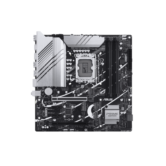 ASUS Prime Z790M-Plus  LGA 1700(Intel 14th & 13th & 12th Gen) microATX motherboard (PCIe® 5.0, 3xM.2 slots, 10+1 DrMOS, DDR5,1 Gb LAN, DP, USB 3.2 Gen 2x2 Type-C®,front USB 3.2 Gen 1 Type-C®,