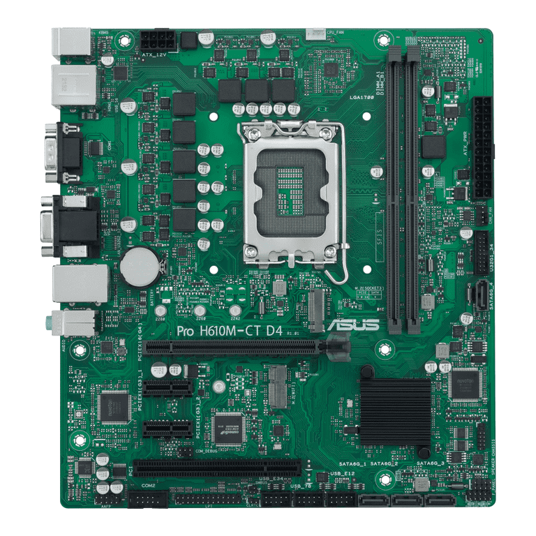 ASUS Micro-ATX Motherboard, LGA 1700 Socket, DDR4 Memory, Enhanced