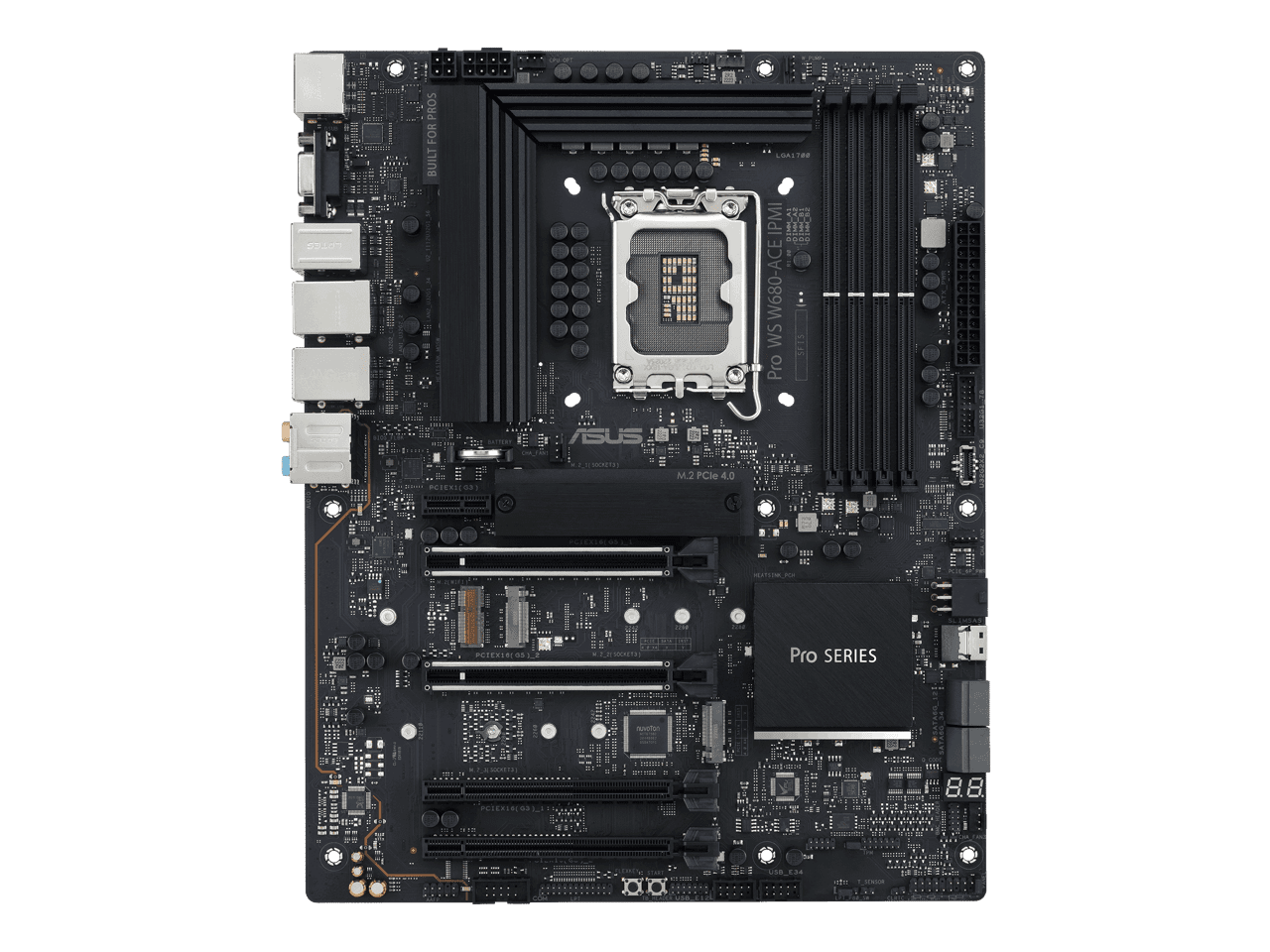 Asus Pro WS W680 ACE IPMI LGA-1700 DDR5 ATX Desktop Motherboard