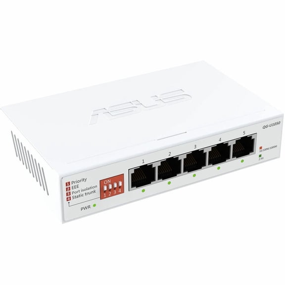 Open Box ASUS QG-U1050, 5-Port 2.5G Unmanaged Switch